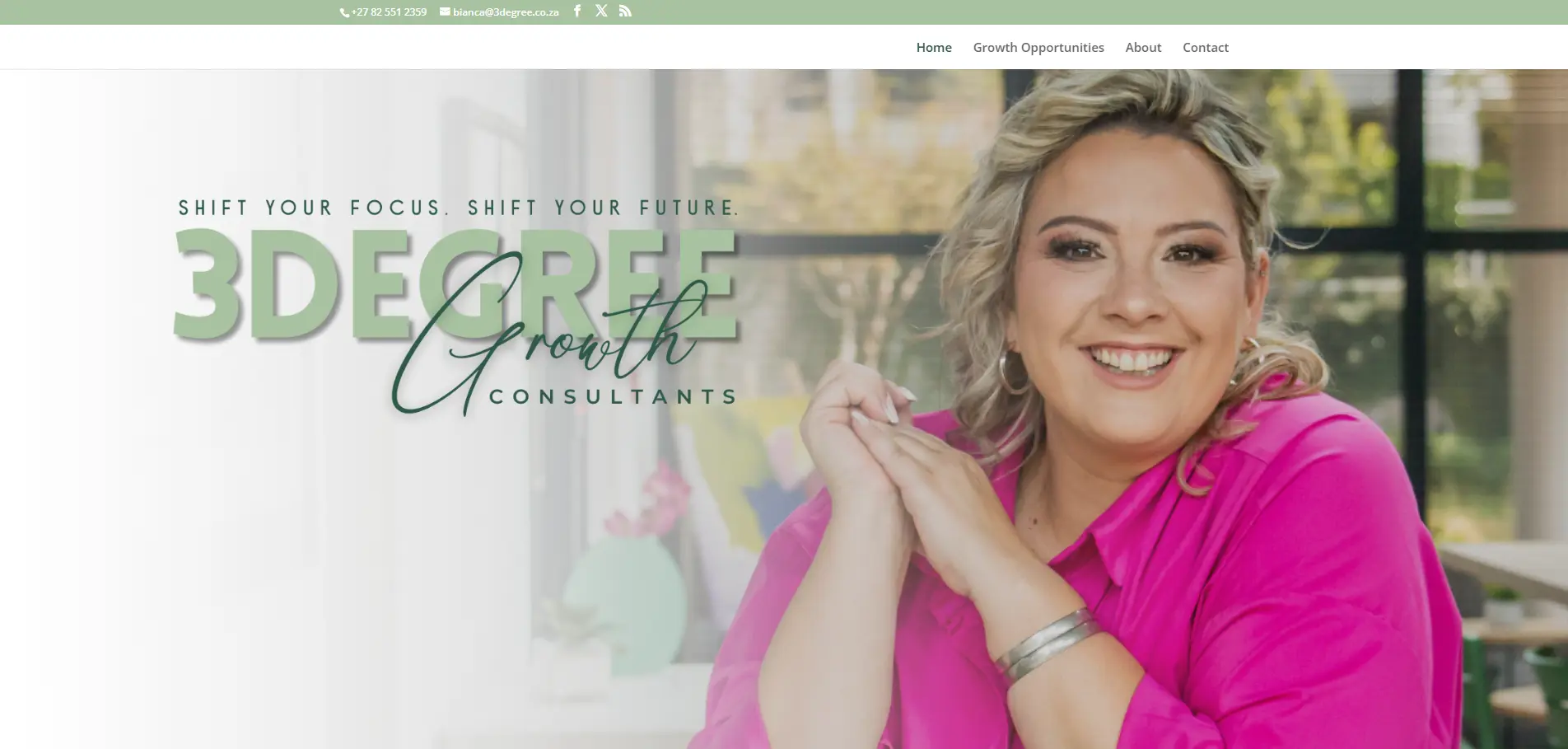 3 Degree Growth Consultants website design by Yireh Business Solutions