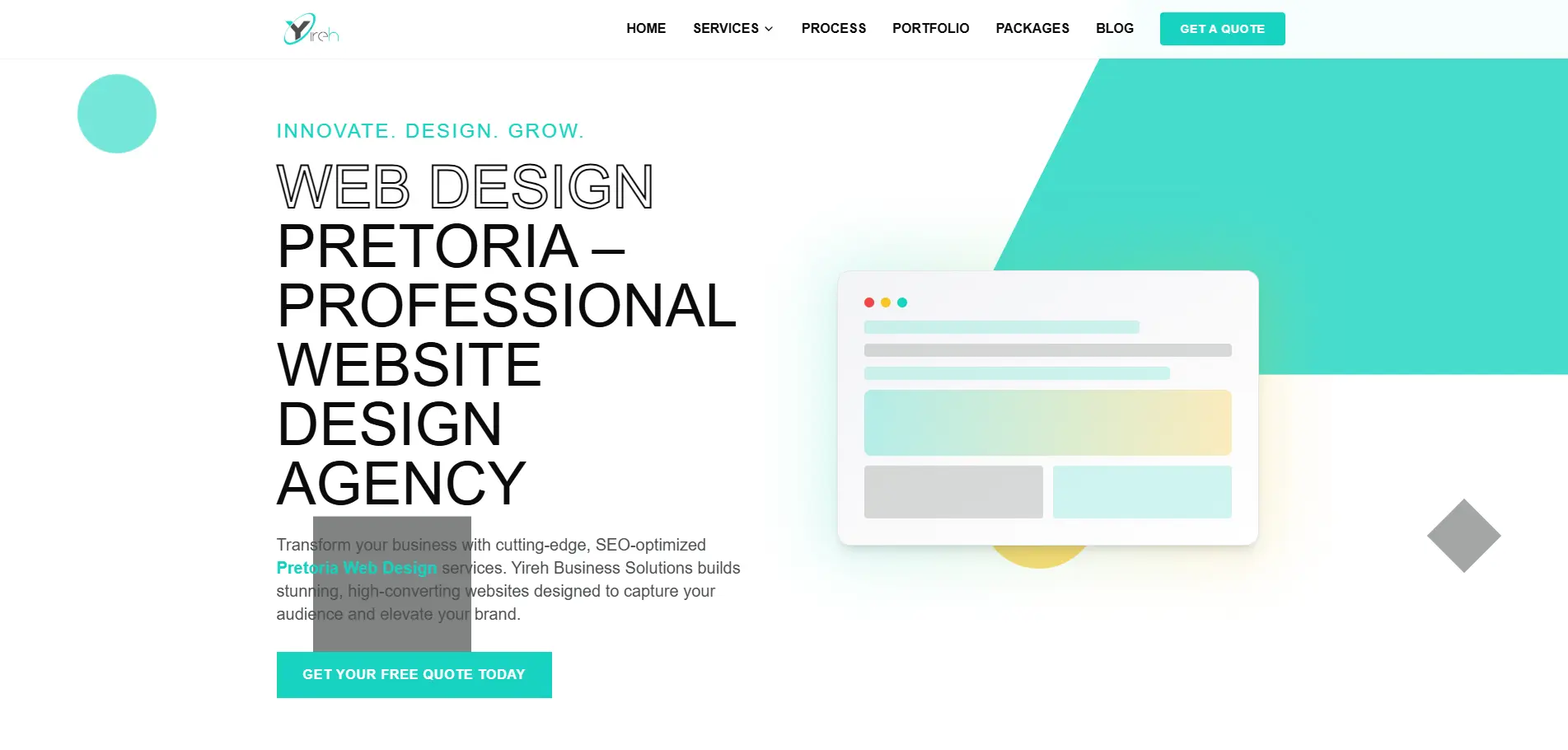Web Design Pretoria by Yireh